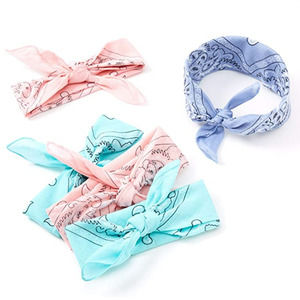 5 CLAIRE'S BANDANAS PASTEL PAISLEY NEW